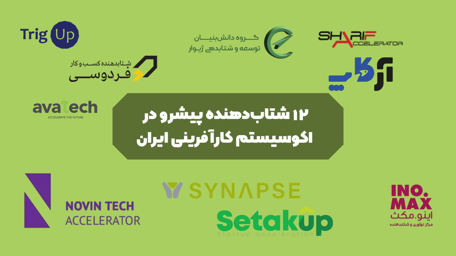 ۱۲ شتاب‌دهنده پیشرو در اکوسیستم کارآفرینی ایران